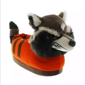 Marvel Guardians of Galaxy Rocket Plush Slippers!